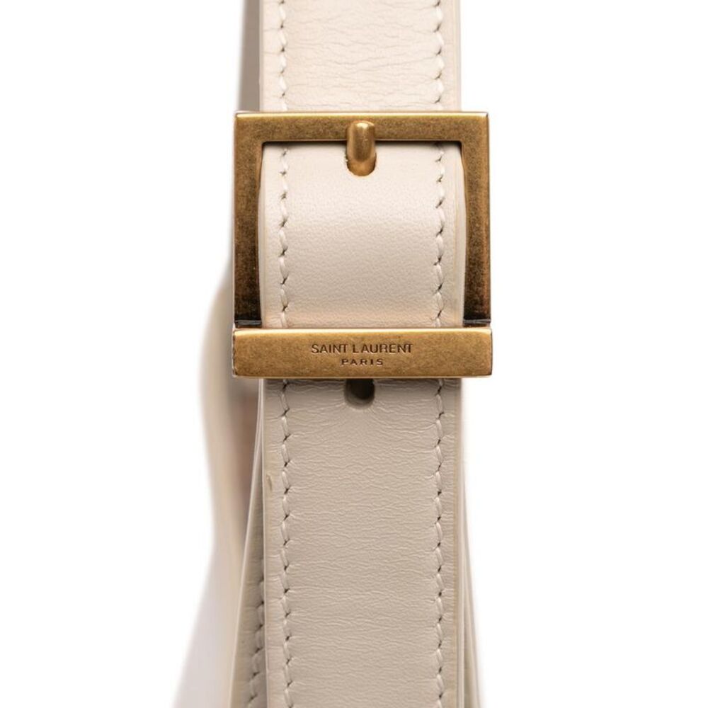 Pre Loved saint laurent Leather Shoulder Bag Women White - Picture 8 of 8